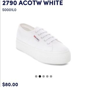 Brand new SUPERGA platform sneakers